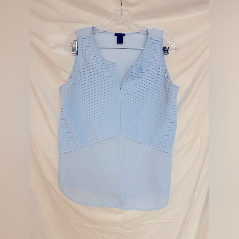 Light blue blouse chiffon/crepe